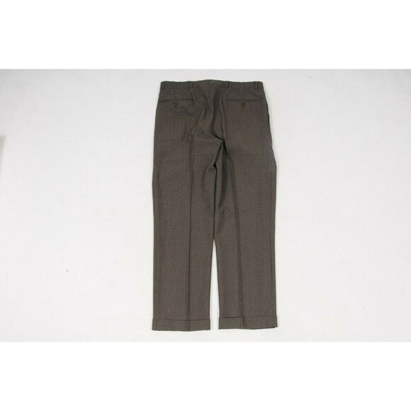 Brooks Brothers 346 Mens Suit 40 Reg Brown Tan Houndstooth 2 Piece 2 Btn Jacket - Picture 4 of 12